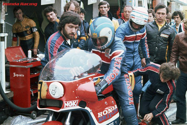 Honda Britain's pit-work (Stan Woods / Charlie Williams (1977 Nurburgring 8 hours)